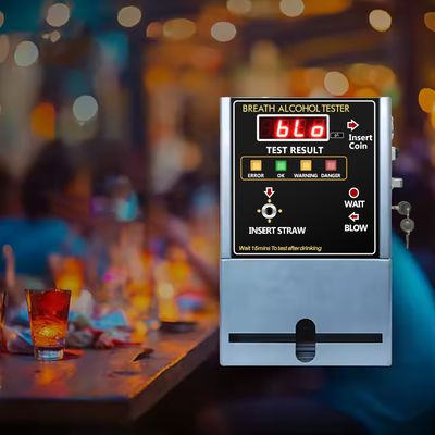 In Stock Coin-Operated Breathalyzer Gas Analyzers OEM and ODM Alcohol Detector for Bar and Public Places