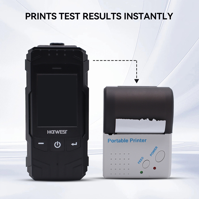 WG8801 Professional Breathalyzer Pump Suction Alcohol Tester Electrochemical Sensor 0-2mg/L Accuracy Gas Analyzer for Road