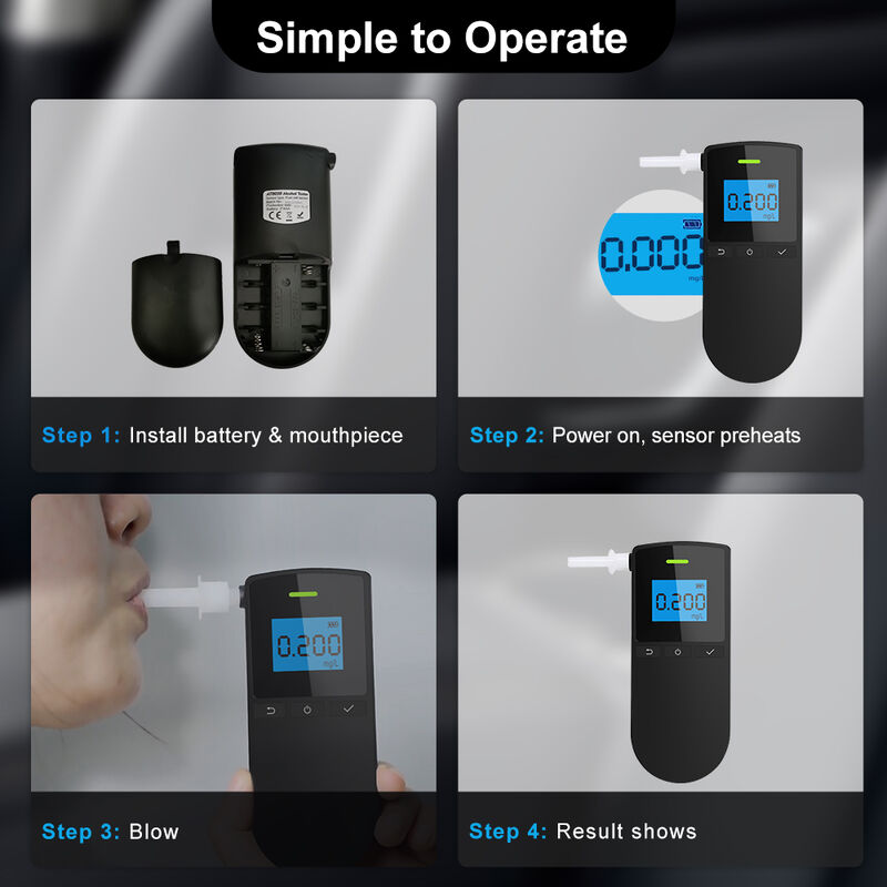 Portable Digital Breathalyzer Alcohol Tester Gas Analyzers Product Category